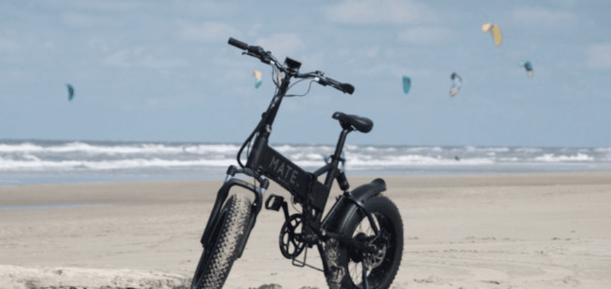 Having too much fun on a Mate X electric folding bike