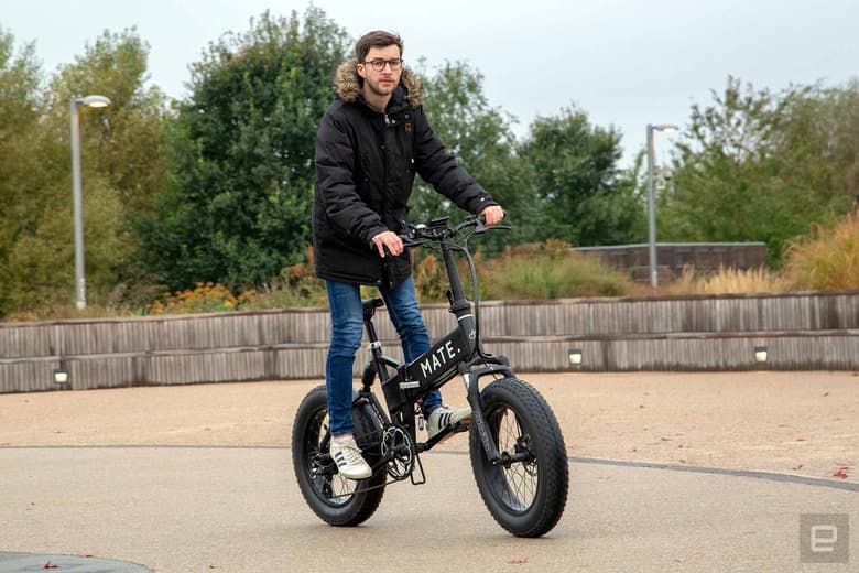 Carving up London on the monster Mate X electric bike - Engadget