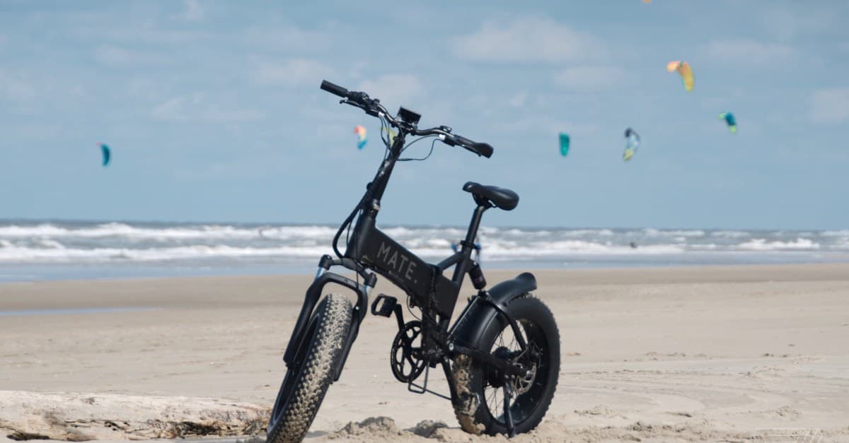 Having too much fun on a Mate X electric folding bike