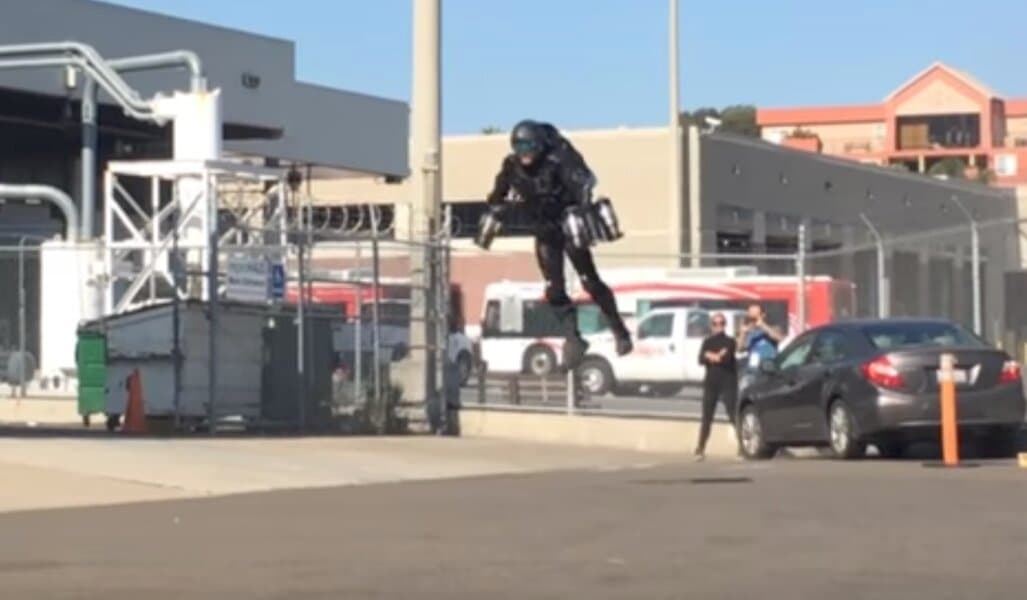 Watch This Guy's Real Life 'Iron Man' Suit Fly Through the Streets