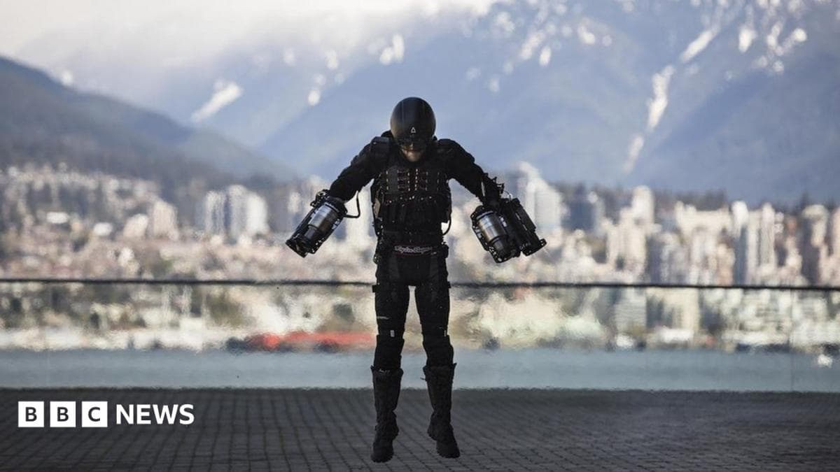 TED 2017: UK 'Iron Man' demonstrates flying suit